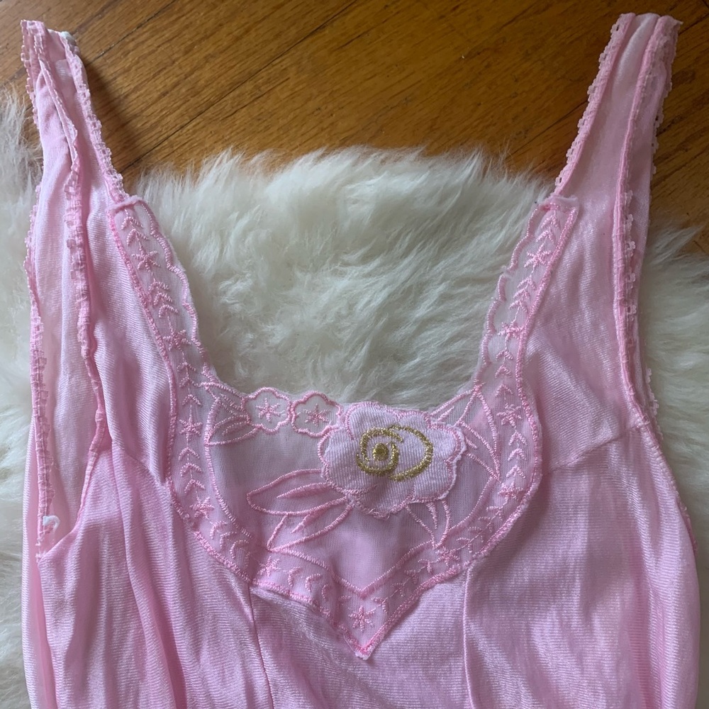 2/$30 VINTAGE Pink Slip Dress - Picture 2 of 7